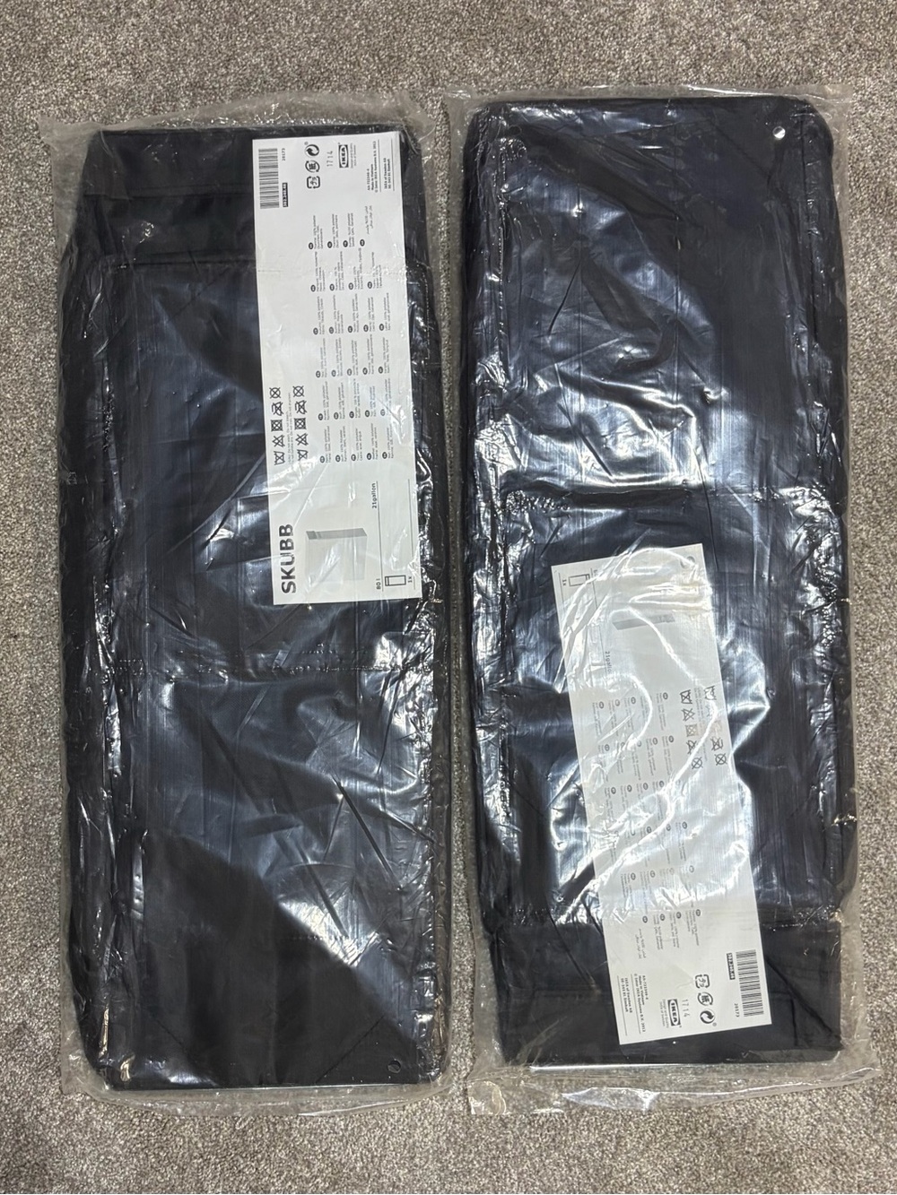 IKEA SKUBB Laundry Bag With Stand Storage Black 21 Gallon 302.240.46